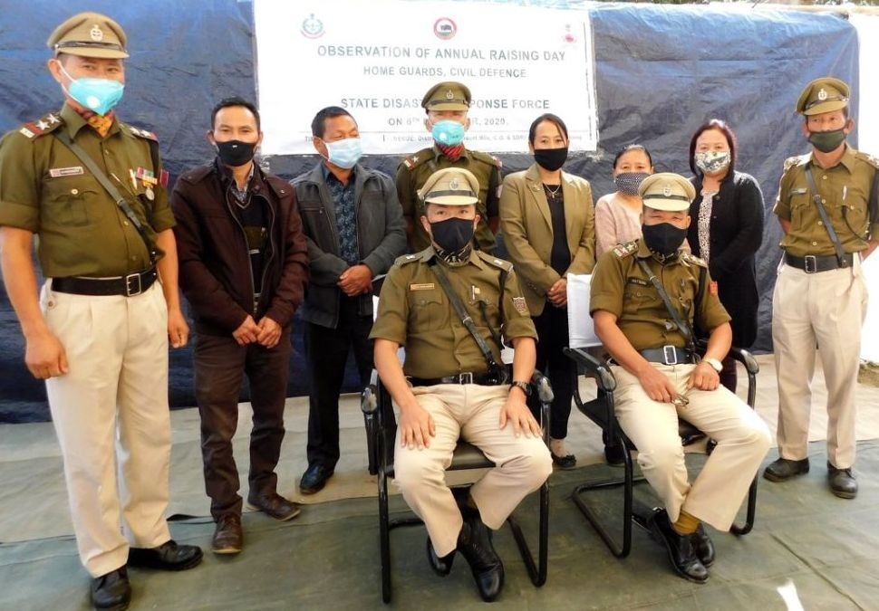 Annual raising day of Home Guards, Civil Defence & State Disaster Response force (SDRF) was observed at District Office premises Mokokchung on December 6. A brief programme was observed which commence at 10:00AM under the chairmanship of Imlimatsung, Company Commander. A short speech about the significance of the occasion and of the organization was delivered by Mulai Lamniah, District Commandant. This was followed by demonstration on basic life support and patient assessment under medical first responder (MFR) by SDRF Personnel and announcement of DGs commendation certificated to the serving HGs /WHG personnel from the District establishment.